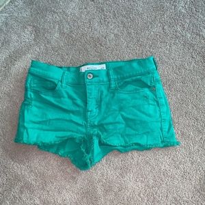 Teal/ green Abercrombie Denim Shorts